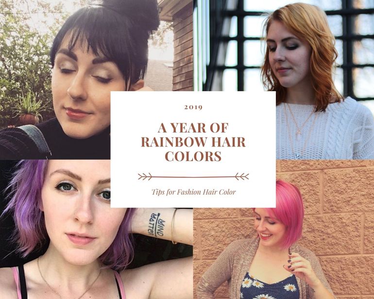 A Year of Rainbow hair colors